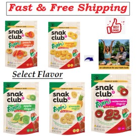Snak Club Peach Rings,Tajin Chili&Lime Seasoned Spicy Gummy Candy(Select Flavor) - Watermelon