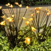2 Sets Solar Garden Bee Lights IP65 Waterproof 8LEDs Solar