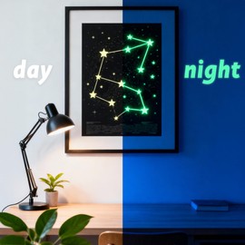 CISinks 5 Sheets A4 Glow in the Dark Printable Photoluminescent Paper – Rechargeable Luminous Film for Inkjet Printers, Safety Signs, Crafts, DIY Art Projects, 170 Micron, Non-Adhesive 8.27" x 11.7"