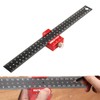 Eabdice 300 mm Combination Angle Carpenter's Square, Positioning Block Parallel