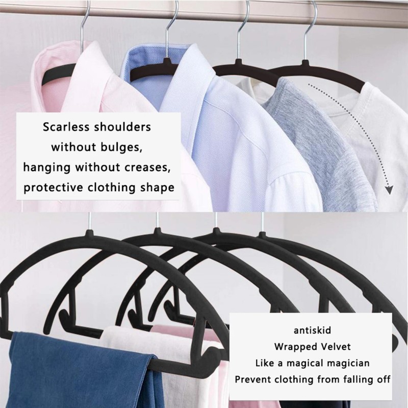 Velvet Clothes Hangers 20 Pack – Non Slip Garment Hangers