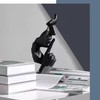 Tibeoyad Decorative Statue, Silence is Gold Statue Office Shelf Table