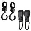 4 Pcs Baby Stroller Hooks, Walker Hook Hanging, Multipurpose 360°