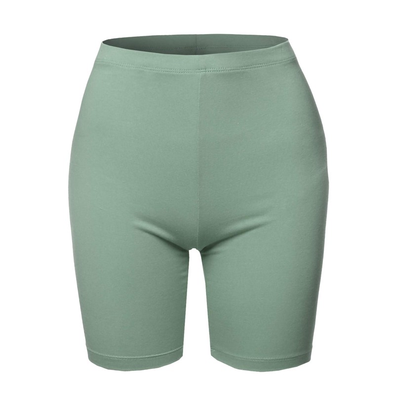 Bermudas básicas de algodón de alta calidad para mujer de