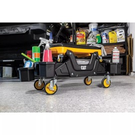Caterpillar CAT Rolling Utility Seat with Detachable Sitting Creeper