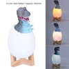 Touch Pat Sensor Night Light Dinosaur Egg Shape Bedside Lamp