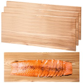 3/6/10/13/20 Pcs XL XXL Large Cedar Plank for Grilling Salmon Thicker Design Full Filet of Meat Fish Veggies Adding Extra Smoke and Flavor Soaking Fast Easy to Use(3 Pcs,15 x 7 Inches)
