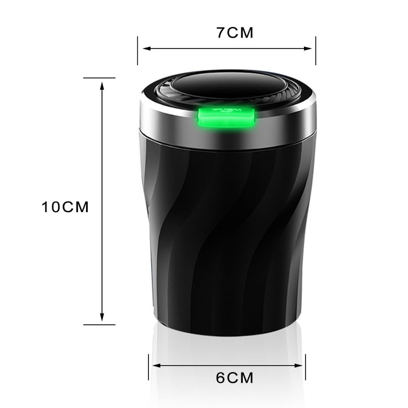 Car Ashtray, Chingde Ashtray, Car Ashtray with Lid Smell Proof,