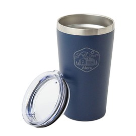 Afora Tumbler, Stainless Steel Bottle, Outdoors, Hot or Cold Insulated, Vacuum Insulated, With Lid, 16.5 fl oz (470 ml) (Navy)