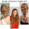 3 Pcs Hair Styling Comb Set, Teasing Hair Brush Rat