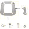 Billet Aluminum Battery Pallet - Trunk Battery Hold Down Bracket
