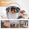 LIFKOME Boiling Pot Stainless Steel Camping Pot with Lid Lifter