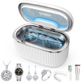 35W Ultrasonic Jewelry Cleaner with Digital Display & 5 Timers