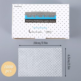 YBEATY 1000 Sheets Disposable Salon Perm Paper Breathable Hair Perm Paper 3.9 × 2.5 inches Regular Perms End Home Salon Tool for Hair Shop Professional Stylist For Hot Cold Curling Styling