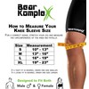 Bear KompleX LITE膝圧縮スリーブ：スポーツ用 - 男性と女性 M サイズ 13" - 16"