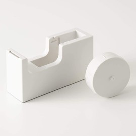 MUJI 38728917 ABS Resin Tape Dispenser, W 6.1 x L2.0 x H 3.3 inches (15.5 x 5 x 8.5 cm)