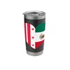 Columbia and Mexico Flags: Heart Shaped Unity Stainless Steel Insulated