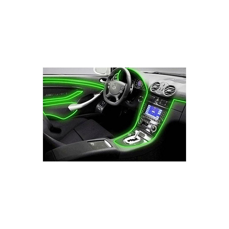 Neon Green 1 Metre EL Ambient Lighting Inverter/Adapter Light Strips