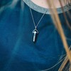 Philip Jones Black Onyx Gemstone Necklace with Quote Card