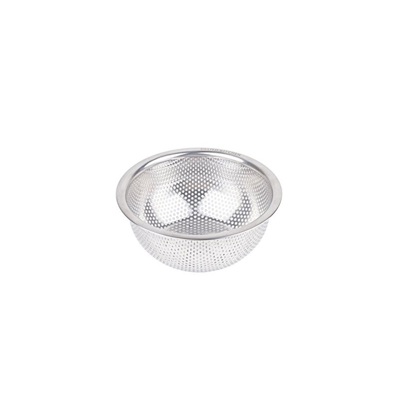 DELISH KITCHEN HB-4231 Pearl Metal Colander, Silver, 5.9 inches (15
