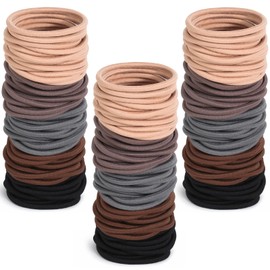 Anezus 200 Pcs Multi-Colored Hair Ties for Thick Hair, Elastics Hair Ties Bulk Hair Bands for Women, Men and Girls(4mm)