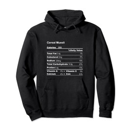 Funny Cereal Muesli Thanksgiving Nutritional Fact Pullover Hoodie