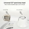 Asslye Ceiling Fan with LED Light, E27 Ceiling Fan with