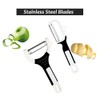 2Pcs Vegetable Peeler Stainless Steel Swivel Kitchen Peeler Tool for