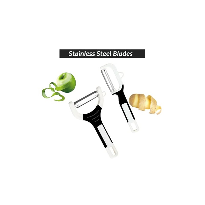2Pcs Vegetable Peeler Stainless Steel Swivel Kitchen Peeler Tool for