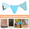 DECHOUS Triangle Bunting Banner Flags 3.5m/10.5ft Pennant Banner Cotton Fabric