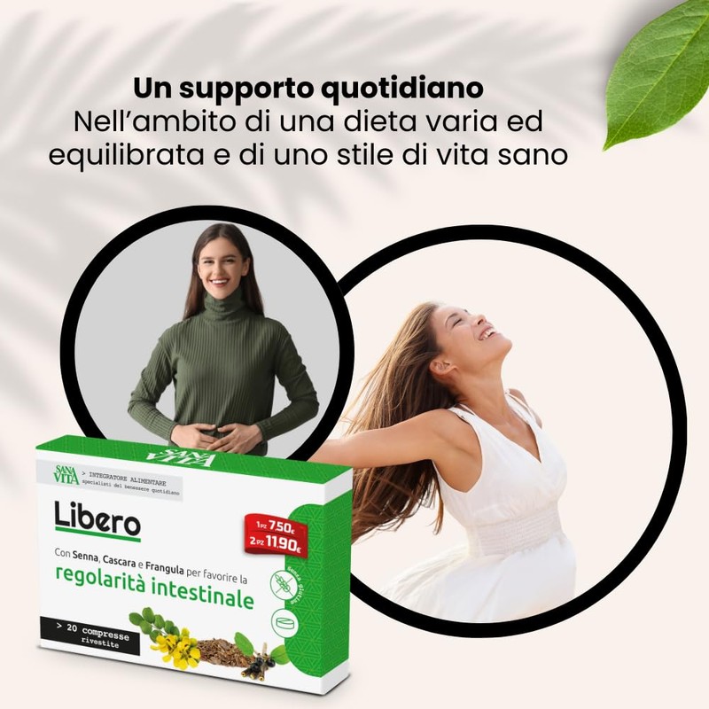 Sanavita Libero Integratore Alimentare per la Regolarità del Transito Intestinale