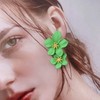 Boho Flower Stud Earrings for Women Girls,Elegant Layered Floral Petal
