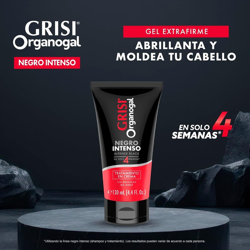 Organogal Tratamiento, color Negro Intenso, 130 ml (Paquete de 2)
