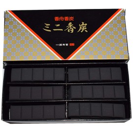 【For Home Use】Koshu Incense Charcoal Mini Incense Charcoal Small 150 pieces included With ridges Easy to use Incense burning charcoal Incense charcoal briquettes Made in Japan Buddhist altar Incense