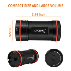 ARCHON Aluminum Alloy Waterproof Car Key Holder FOB Case, Keychain Dry Storage Box for Swimming,Diving Essential, Small Bag Kit for Boating (Black)