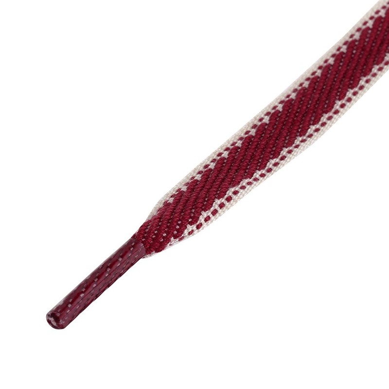 Allegra K Striped Canvas Shoelaces, Flat Shoelaces, Shoe Laces, 1