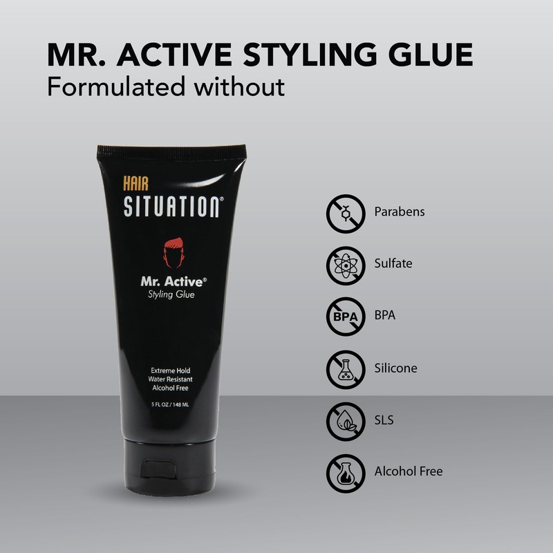 Hair Situation Hair Gel Styling Glue Mr. Active – Strong
