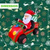 BLOWOUT FUN 6ft Length Inflatable Christmas Golf Cart with Santa