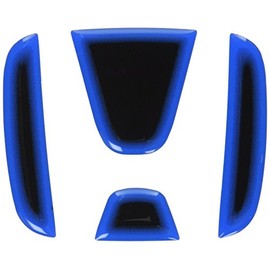 SILKBLAZE HEAT BLUE Emblem Seat Fit GE/Fit GK/Vezel Black Base HBO-H11BK
