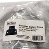 Decorex Hardware Aluminum Screw Down Swivel Shoe - DIY-Friendly Metal