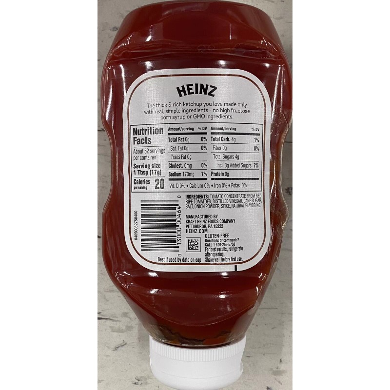Heinz 2x Heinz SIMPLY Tomato Ketchup VALUE BULK Size Bottle