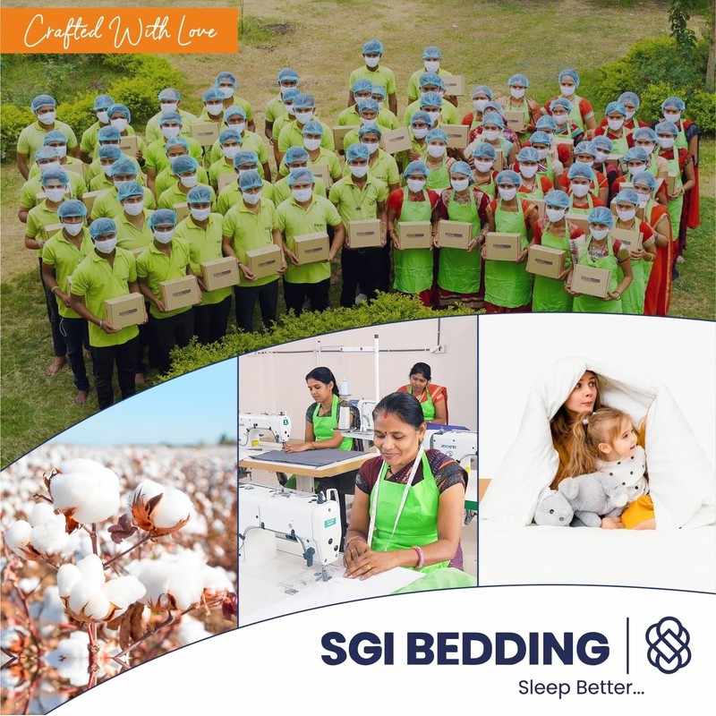 SGI bedding 32" Queen Split Top Flex Head Sheet 100%