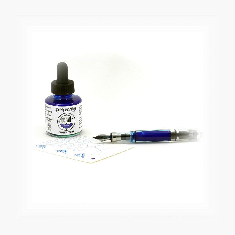 Dr. Ph. Martin's Ocean Fountain Pen Ink (1E) Ink Bottle,