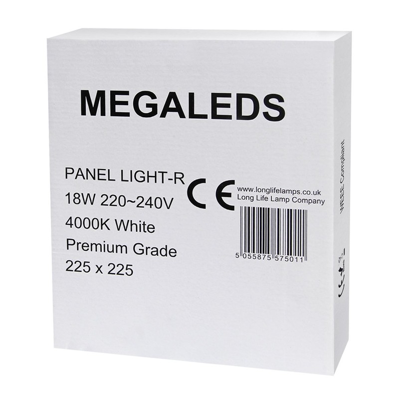 Long Life Lamp Company 18w Round LED Ceiling Light Recessed