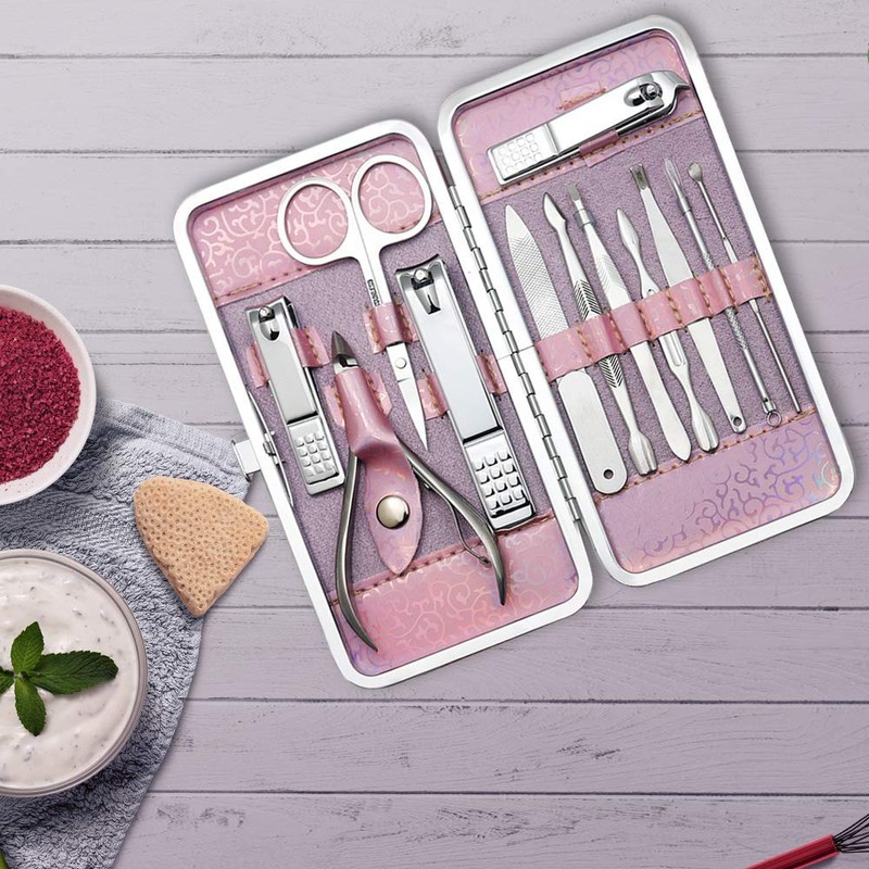Glamne Manicure Pedicure Set Tools Professional Stainless Steel Nail Care