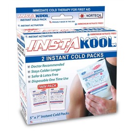 InstaKool Instant Cold Pack, 5" x 7" - 2/Box (Twin Pack) 6 Boxes Per Case