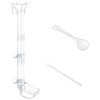 Acrylic Shrimp Feeder with Feeding Scoop and Cleaning Brush Transparent