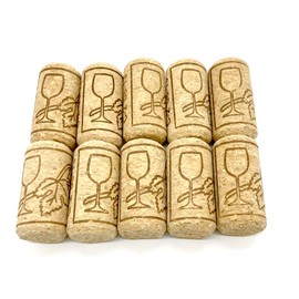 Aliotech 10PCS Natural Soft Wood Corks Straight Wooden Bottle Stopper(0.88"W x 1.75"H）