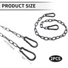Bettinay 2 PCS 60 cm Metal Chain Lock, Gate Chains