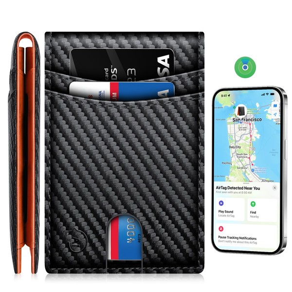 Smart Wallet For Men Work For Apple Find My (Ios